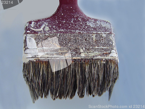 Image of Close up of an Old Paintbrush