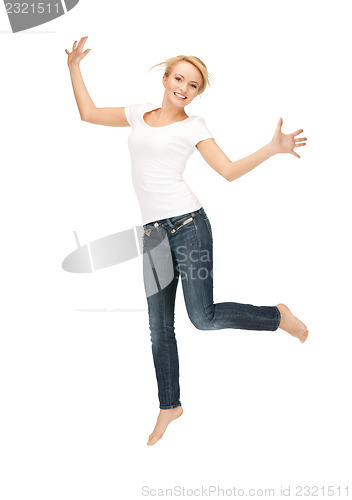 Image of  happy and carefree teenage girl