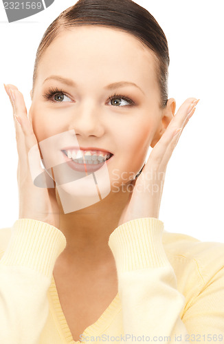 Image of surprised woman face