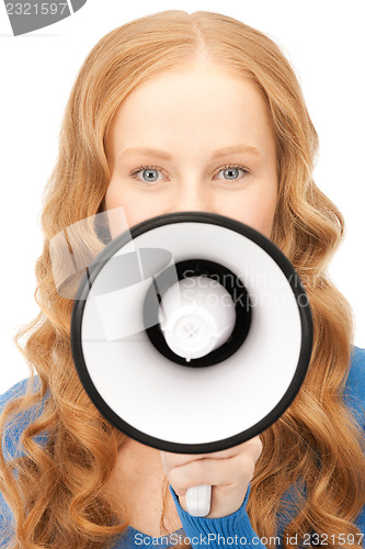 Image of woman with megaphone