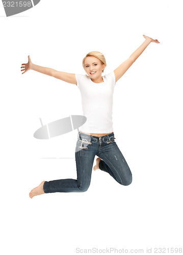 Image of  happy and carefree teenage girl