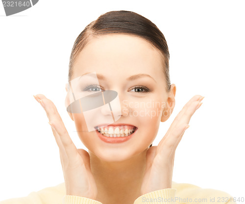 Image of surprised woman face