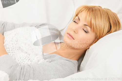 Image of sleeping woman