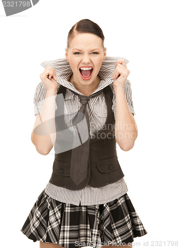 Image of screaming teenage girl