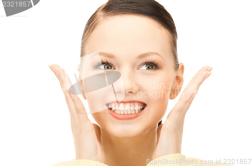 Image of surprised woman face