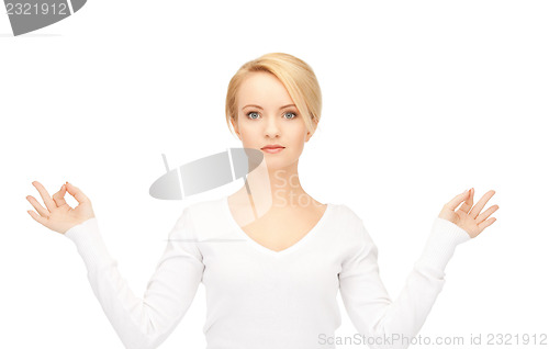 Image of woman in meditation