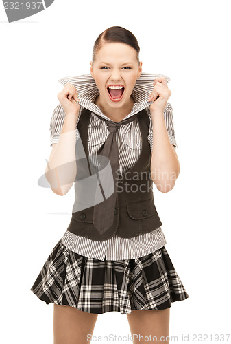 Image of screaming teenage girl