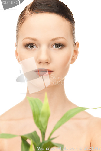 Image of woman with sprout