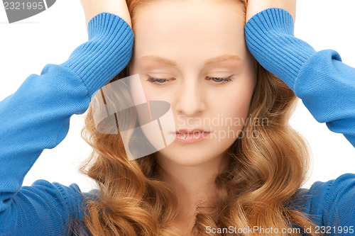 Image of unhappy woman