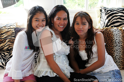 Image of Mother and teenaged daughters