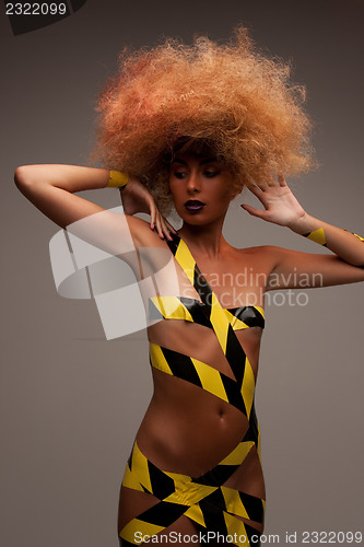 Image of woman with fashionable hair