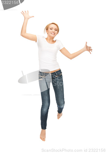 Image of  happy and carefree teenage girl