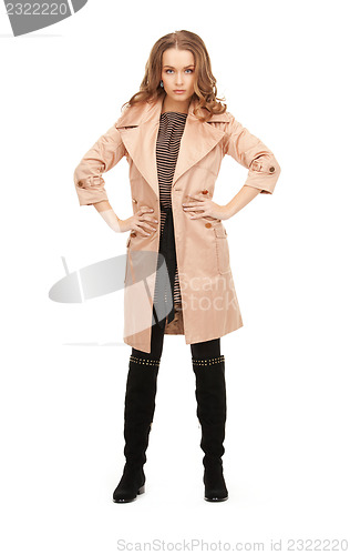 Image of lovely woman in coat