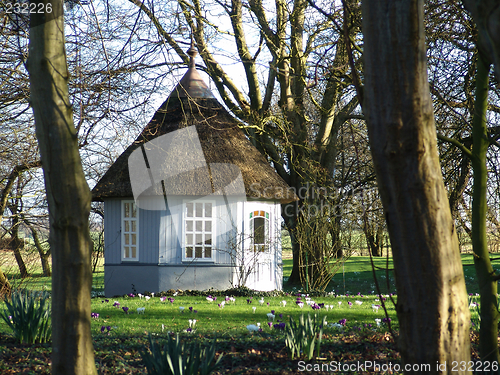 Image of springtime gazebo