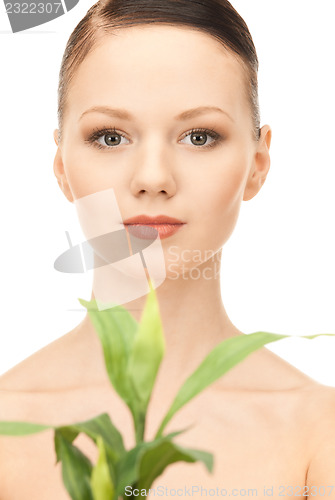 Image of woman with sprout