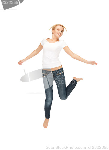 Image of  happy and carefree teenage girl