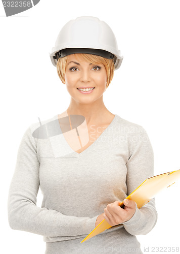 Image of contractor in helmet