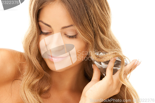 Image of lovely woman with big diamond