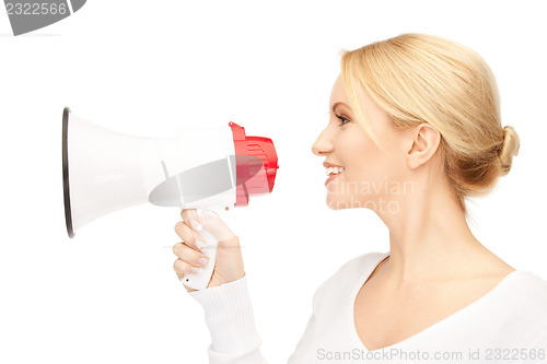 Image of woman with megaphone