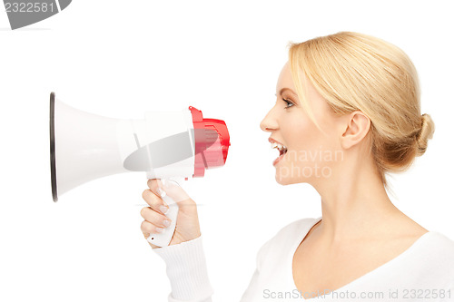 Image of woman with megaphone