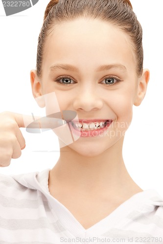 Image of beautiful teenage girl