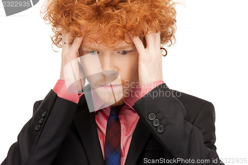 Image of unhappy man