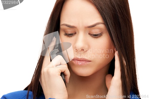 Image of businesswoman with cell phone