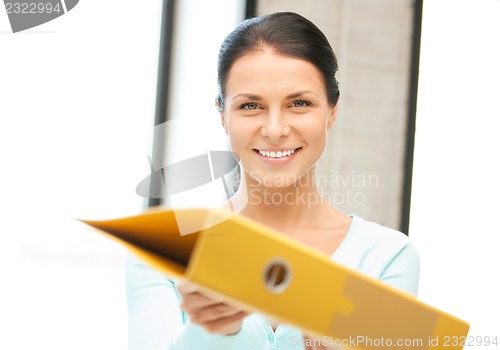 Image of woman with folder