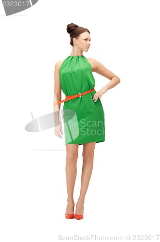 Image of lovely woman in elegant dress