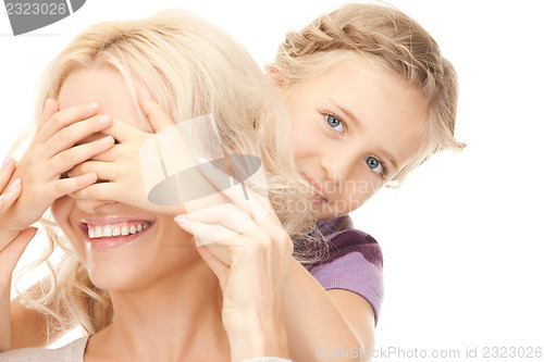 Image of happy mother and little girl