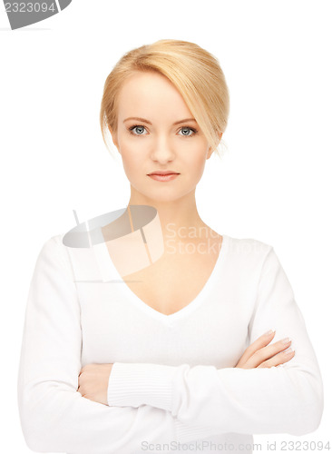 Image of calm and friendly woman