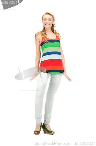 Image of happy and carefree teenage girl
