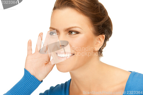 Image of woman listening gossip