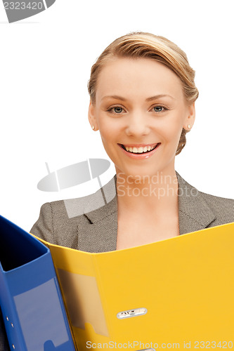 Image of woman with folders