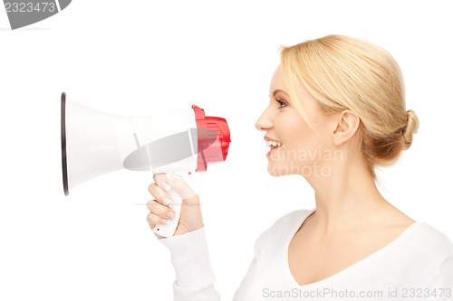 Image of woman with megaphone