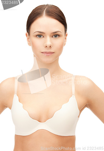 Image of beautiful woman in bra