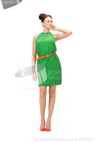 Image of lovely woman in elegant dress