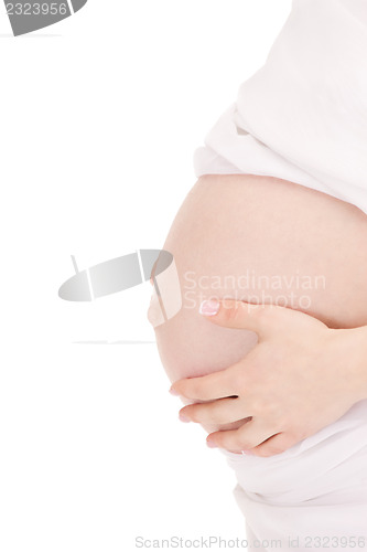 Image of pregnant woman belly