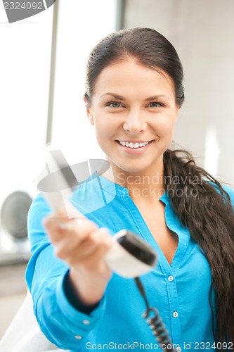 Image of woman with phone