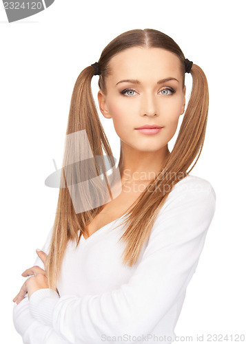 Image of calm and friendly woman