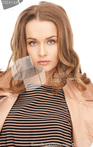 Image of lovely woman in coat