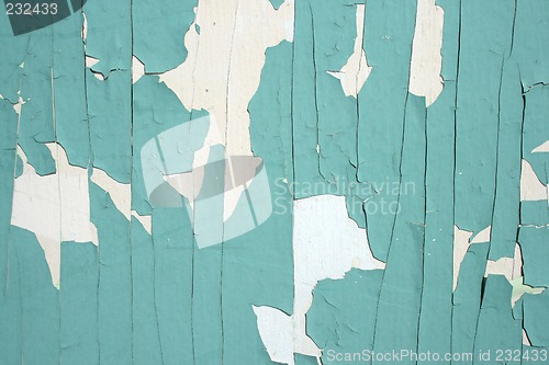 Image of Green peeling paint background