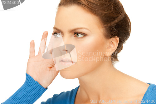 Image of woman listening gossip