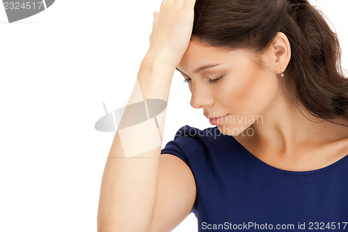 Image of unhappy woman