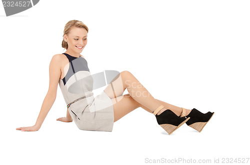 Image of lovely woman in elegant dress