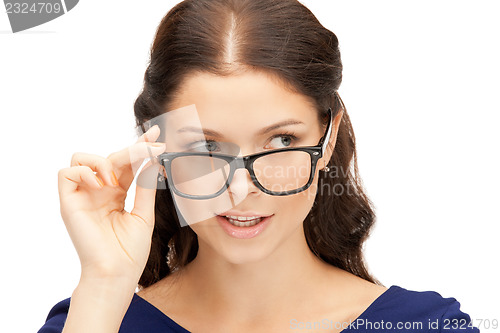 Image of lovely woman in spectacles