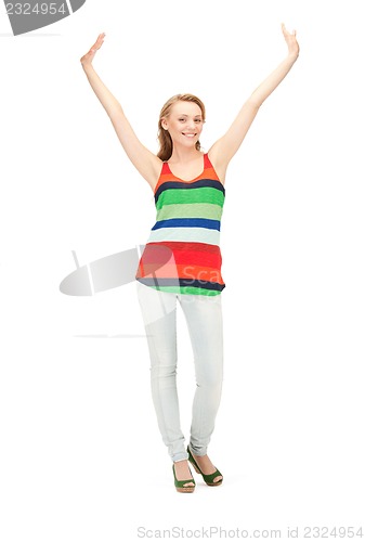 Image of happy and carefree teenage girl