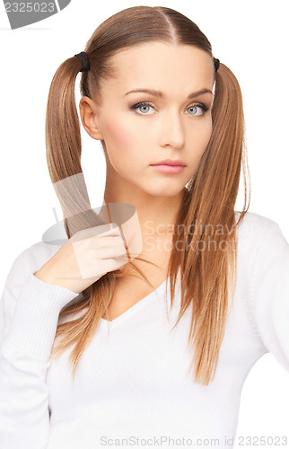 Image of calm and friendly woman