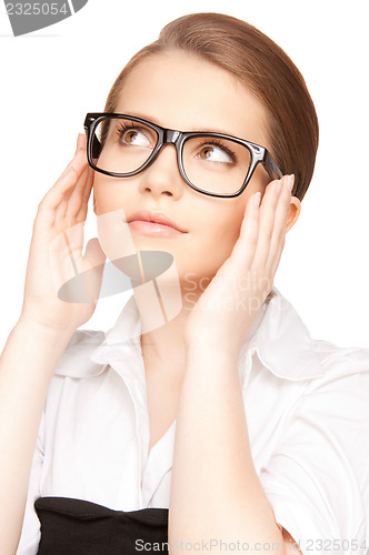 Image of lovely woman in spectacles