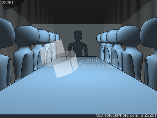 Image of 3d meeting room